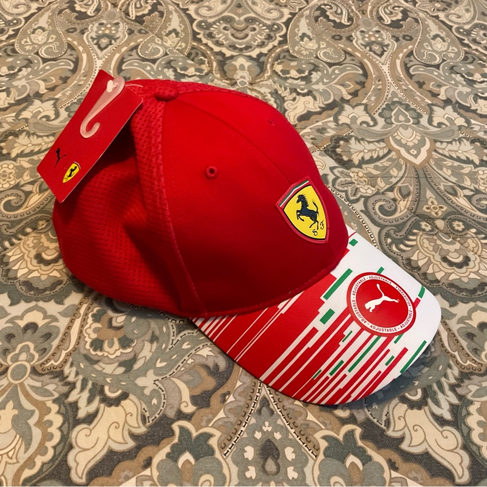 NWT Puma Scuderia Ferrari Rosso Corsa Team Hat OS